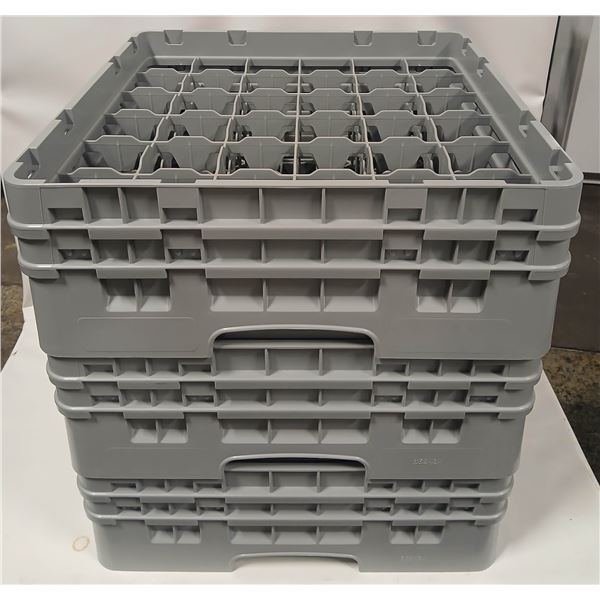 3 NEW CAMBRO 30-COMPARTMENT DISHWASHER RACKS
