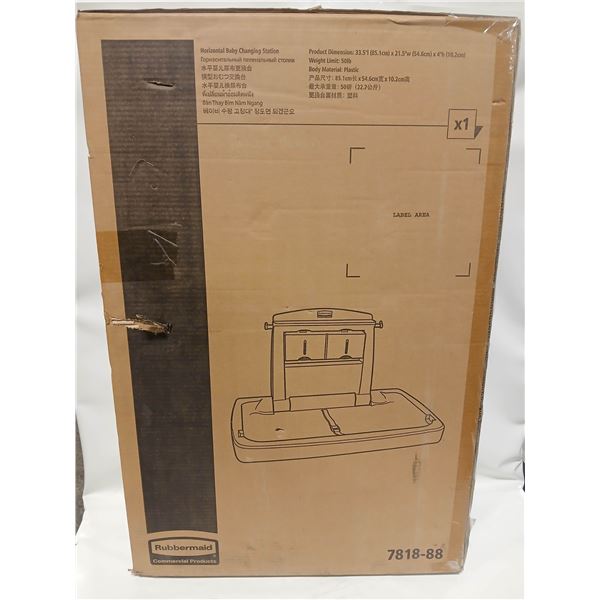 NEW RUBBERMAID HORIZONTAL BABY CHANGING STATION