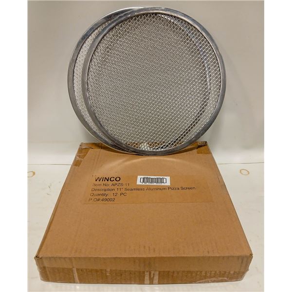 14 NEW WINCO 11" SEAMLESS PIZZA SCREENS