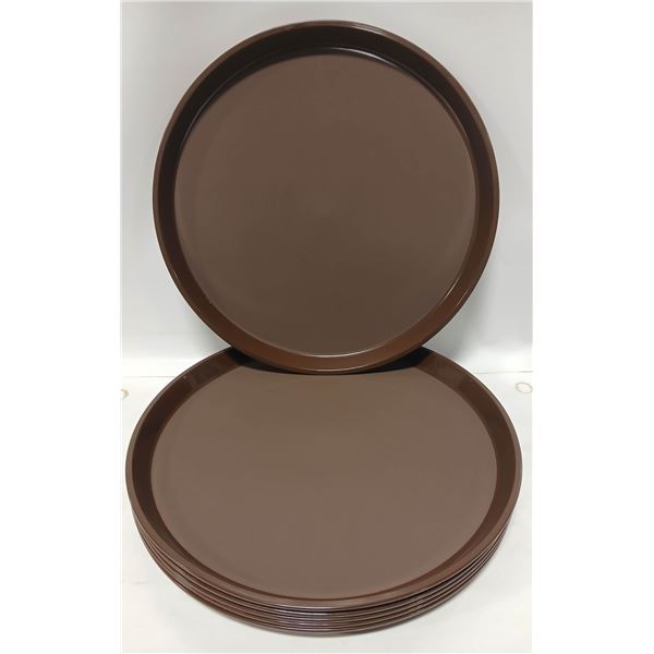 SIX NEW CAMBRO CAMTREAD CIRCULAR PLATTERS - 14"