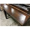 Image 3 : 4 DARK WOODEN DINING TABLES W/ LEAVES