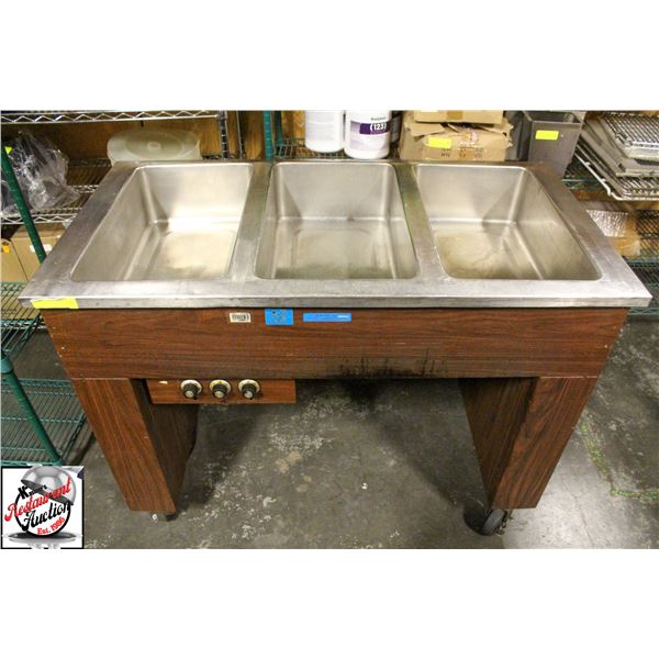 VOLLRATH 3 WELL STEAM TABLE - 1545W