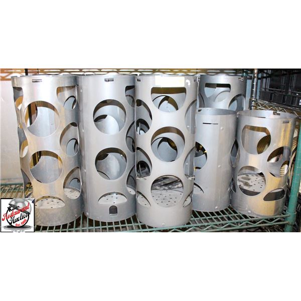9 METAL LIQUOR BOTTLE CAGES FOR BOTTLE SERVICE