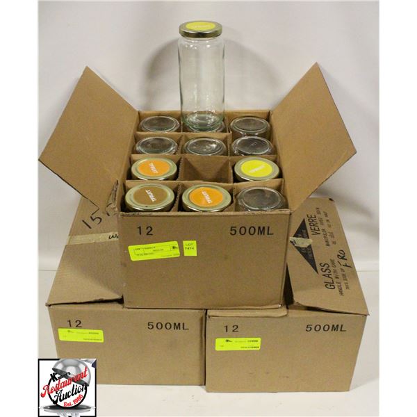 35 GLASS JARS