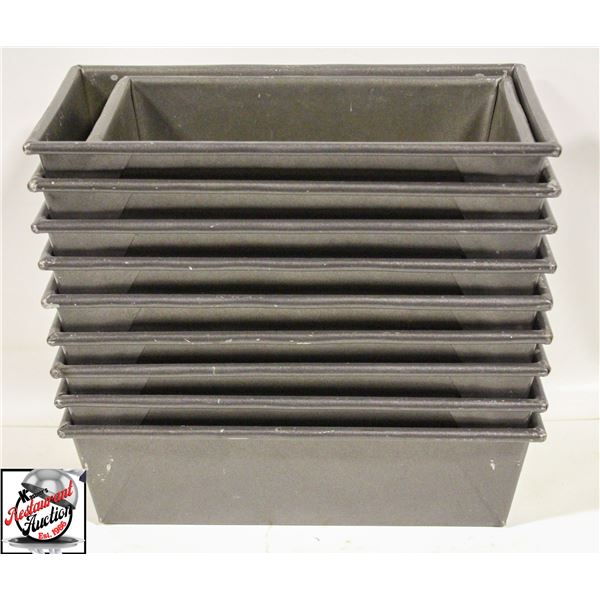10 WINCO BAKEWARE METAL BREAD LOAF PANS