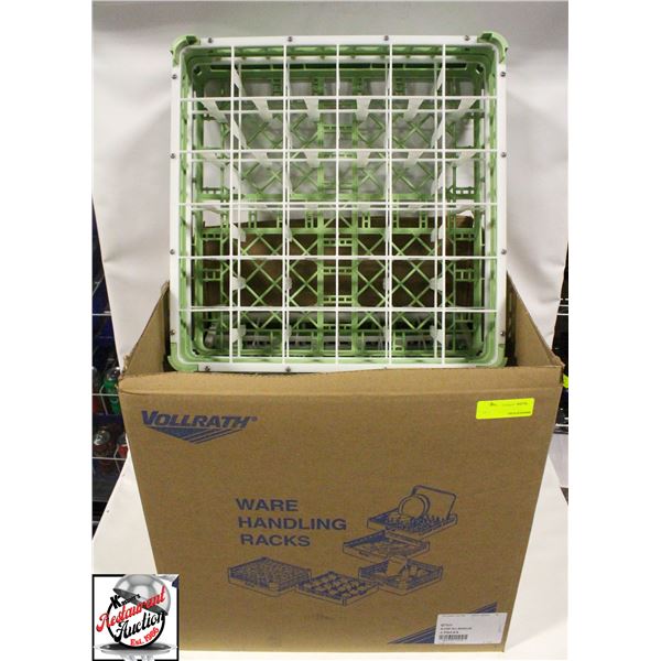 CASE OF 3 NEW VOLLRATH 36 COMPARTMENT DISHWASHER