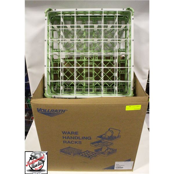 CASE OF 3 NEW VOLLRATH 36 COMPARTMENT DISHWASHER