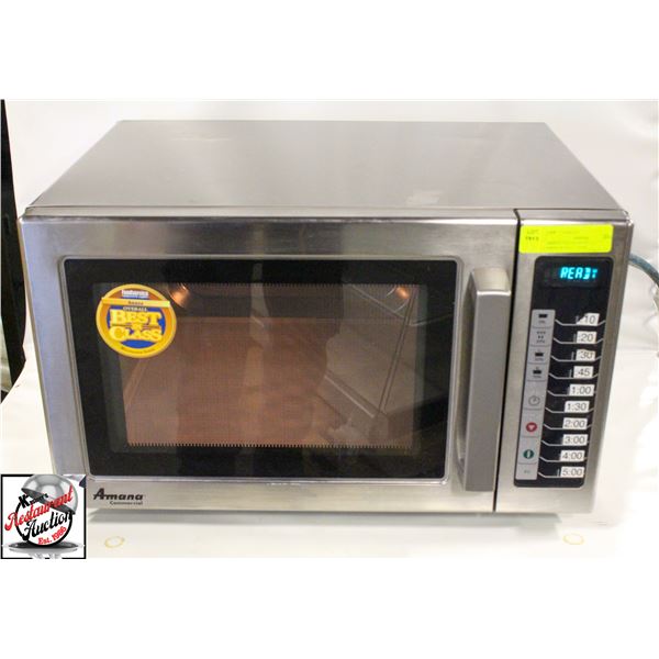 AMANA S/S COMMERCIAL MICROWAVE - 1000W