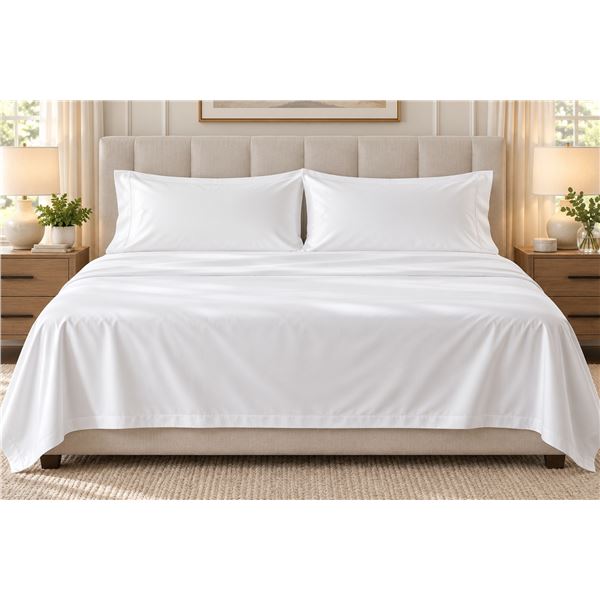 Kingsdown Royale Sheet Set (White) Size- King