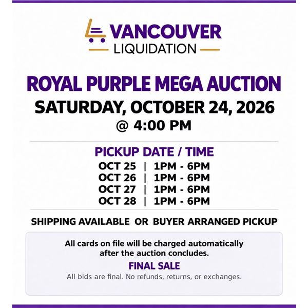 Pick up date and time - Please Read