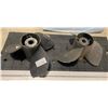 Image 1 : 2 PROPELLERS FOR BOAT - ENDS CHIPPED AS SEEN