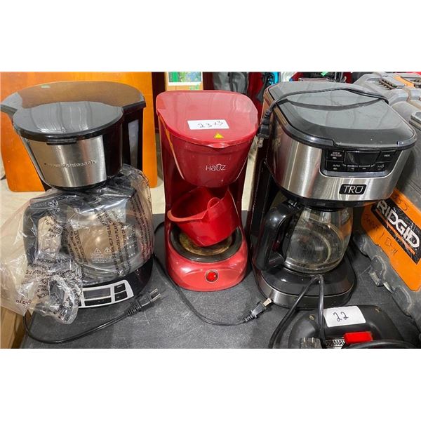 3 COFFEE MAKERS