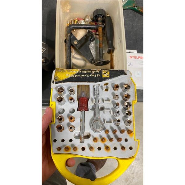 SMALL SOCKET BIT SET, ETC.