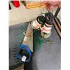 Image 1 : HANDSAW AND 3 SNOWMAN ORNAMENTS