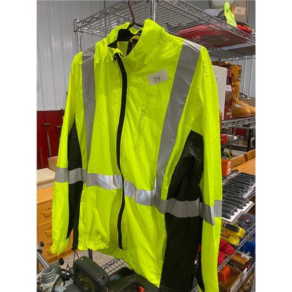 SIZE XL REFLECTIVE WIND BREAKER JACKET