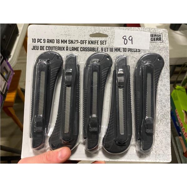 10PC UTILITY KNIFE SET