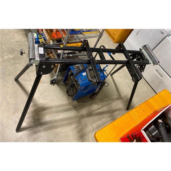 48IN CHOP SAW WORK TABLE WITH ADJUSTABLE ROLLERS