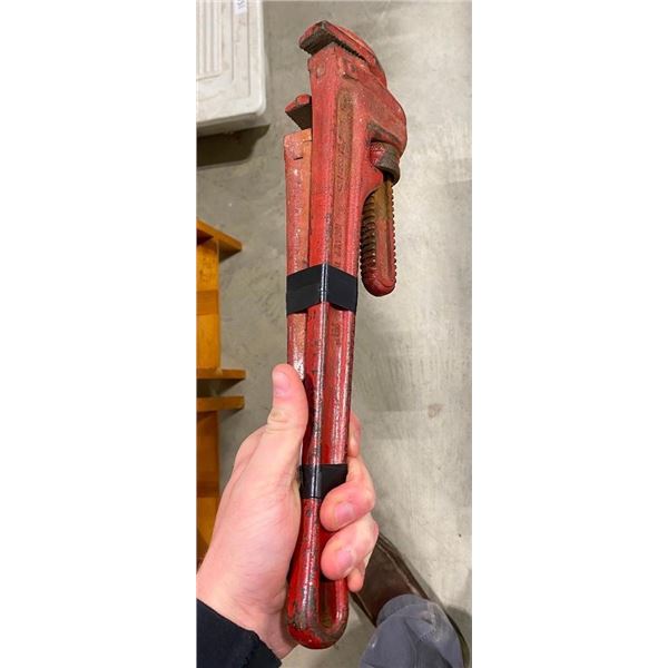 TWO PIPE WRENCHES