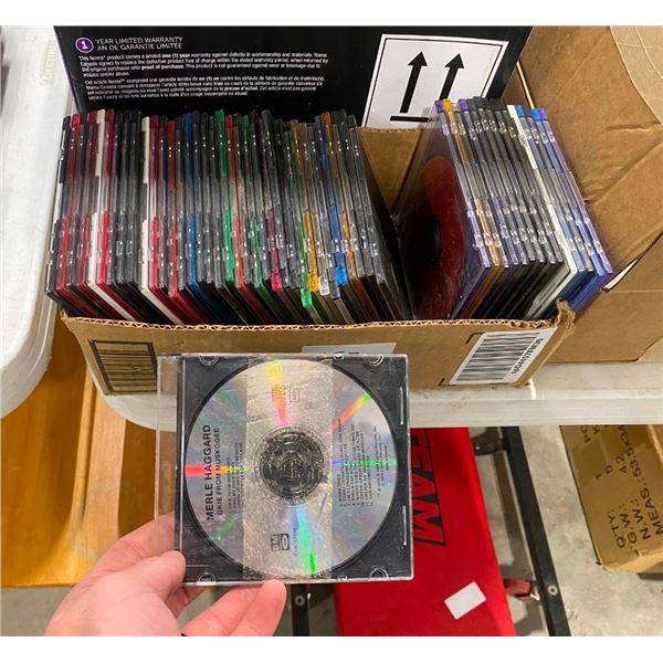 BOX LOT OF ASSORTED CDS