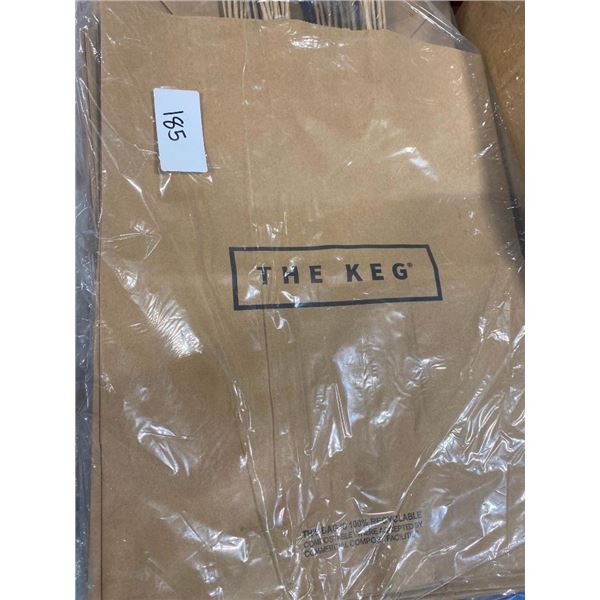 APPROX. 150 THE KEG TAKEOUT BAGS