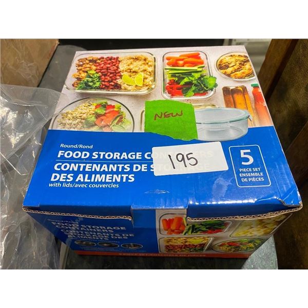 5PC FOOD STORAGE CONTAINERS SET