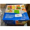 Image 1 : 5PC FOOD STORAGE CONTAINERS SET