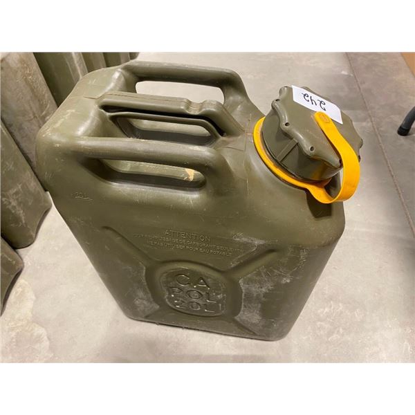 20L PLASTIC ARMY GAS JUG / TANK