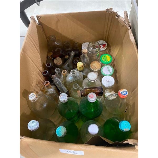 BOX LOT OF ASSORTED BOTTLES