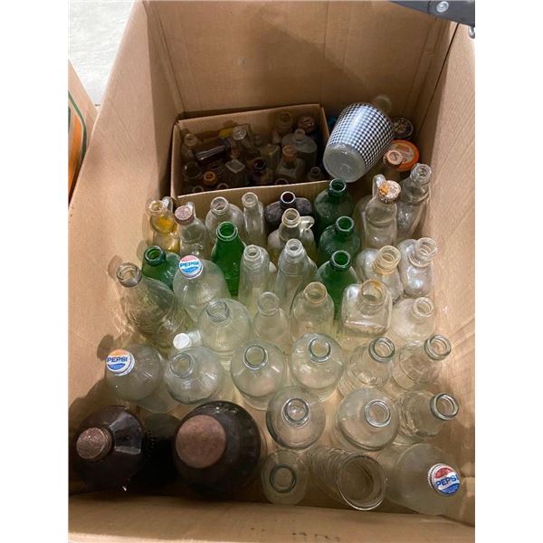 BOX LOT OF ASSORTED BOTTLES