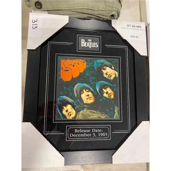 THE BEATLES FRAMED WALL HANGING