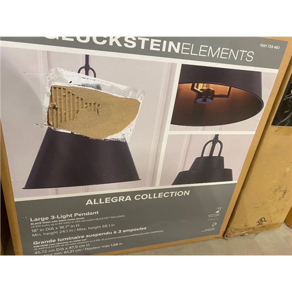 MEDIUM 3-LIGHT PENDANT LIGHT FIXTURE