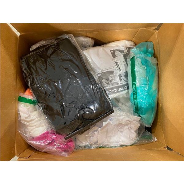 BOX LOT OF ASSORTED SIZE CLOTHES
