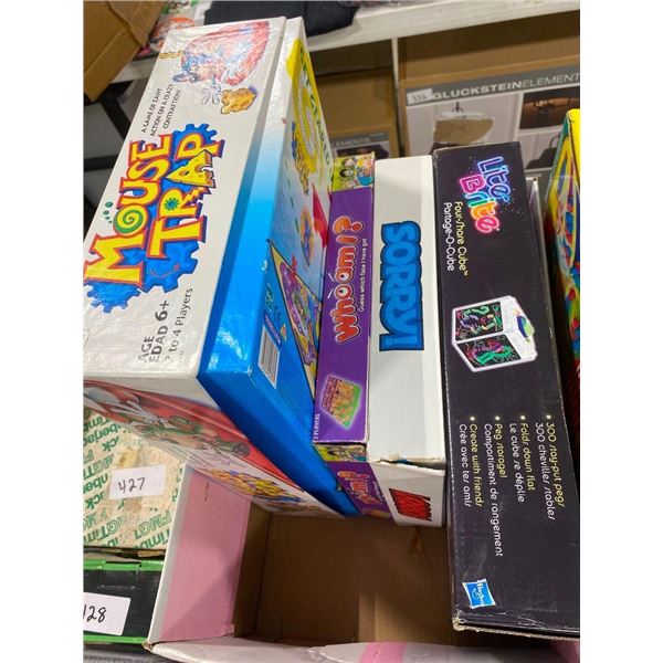 BOX OF ASSORTED BOARD GAMES