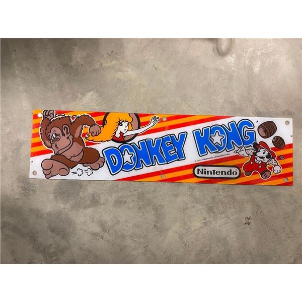 DONKEY KONG PLASTIC SIGN