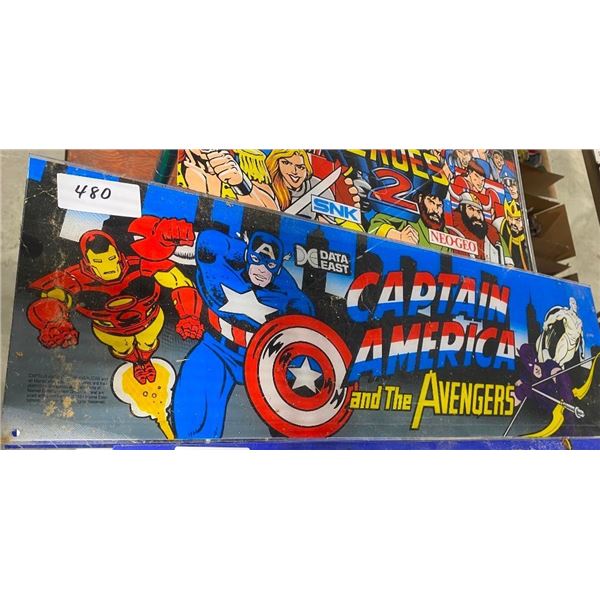 CAPTAIN AMERICA PLASTIC SIGN