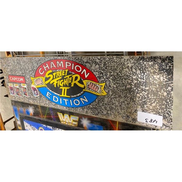 CHAMPION STREET FIGHTER GLASS SIGN