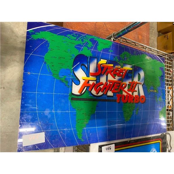 STREET FIGHTER PLASTIC SIGN