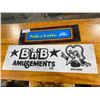 Image 1 : AMUSEMENTS AND VIDEO LOTTA PLASTIC SIGNS