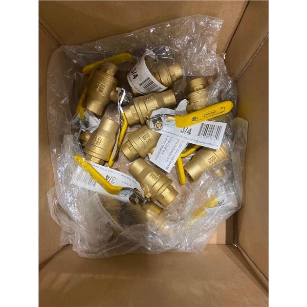 10 OF 3/4IN GATE VALVES