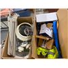 Image 1 : CEILING FAN AND ASSORTED DOOR HANDLES, ETC.