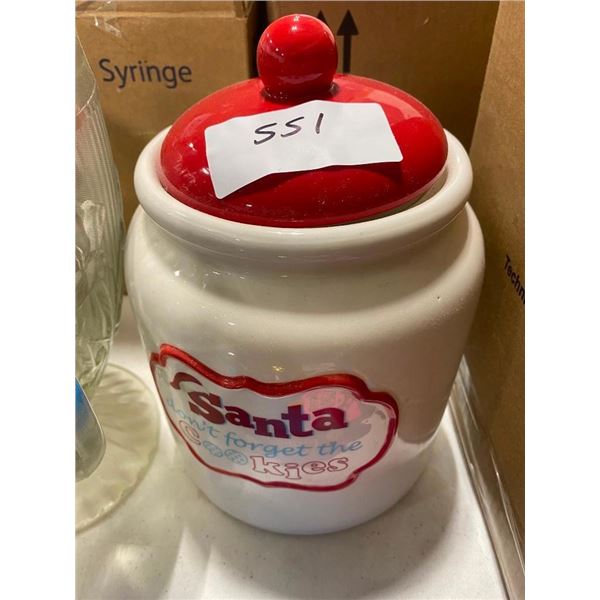 SANTA COOKIE JAR
