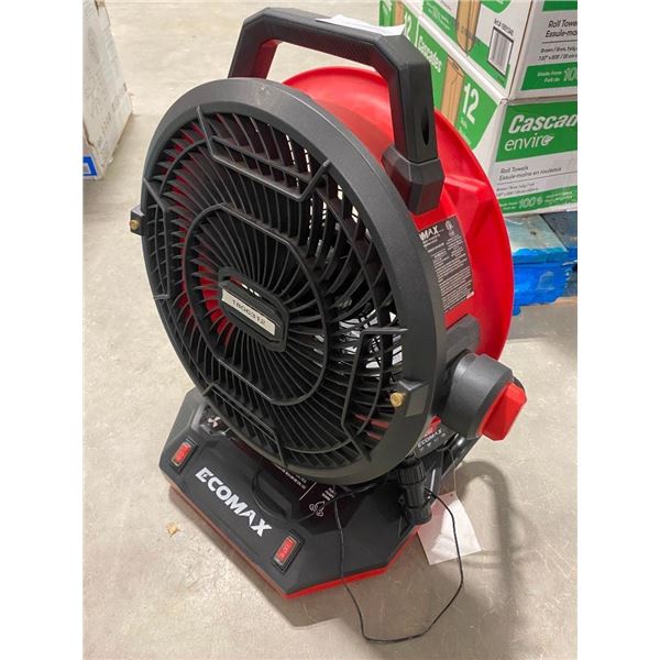 12 INCH BUCKET-TOP MISTING FAN - WITH BATTERY, CHARGER, ADAPTER CORD - -----SEE DESCRIPTION -----