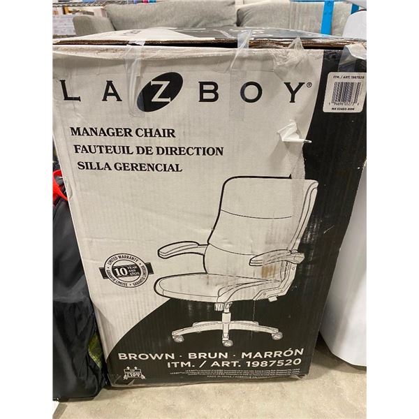 LAZ-BOY COMFY OFFICE CHAIR - BROWN COLOR