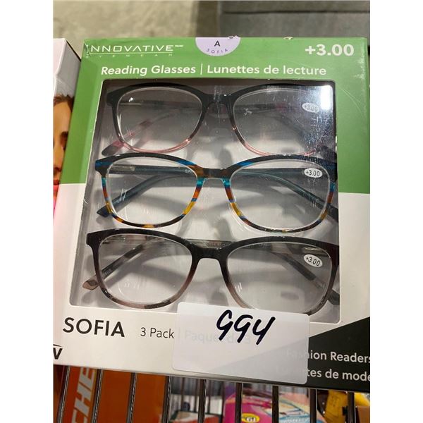3-PACK OF READING GLASSES