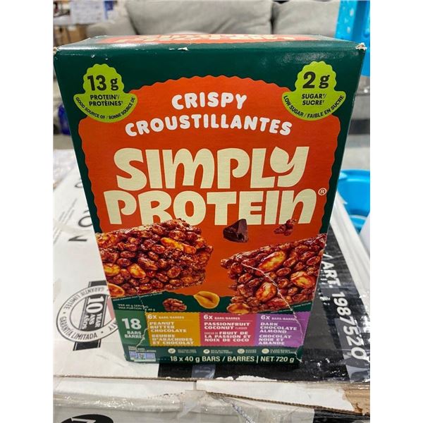 18 SIMPLY PROTEIN BARS