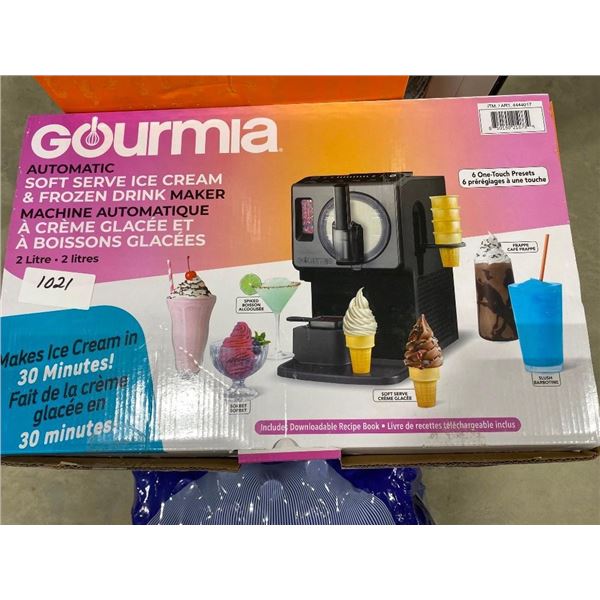 GOURMIA AUTOMATIC SOFT-SERVE ICE CREAM AND FROZEN DRINK MAKER