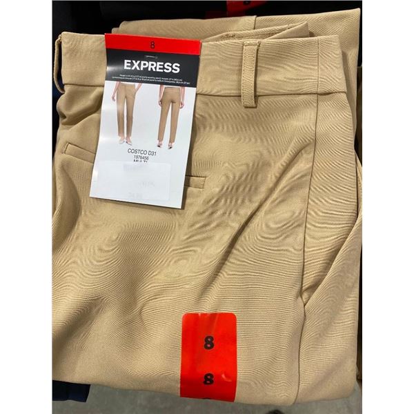 EXPRESS SIZE 8 WOMENS KHAKI DRESS PANT