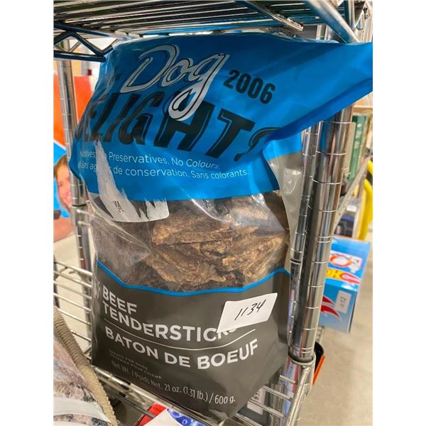 BAG OF BEEF TENDER STICKS FOR DOGS