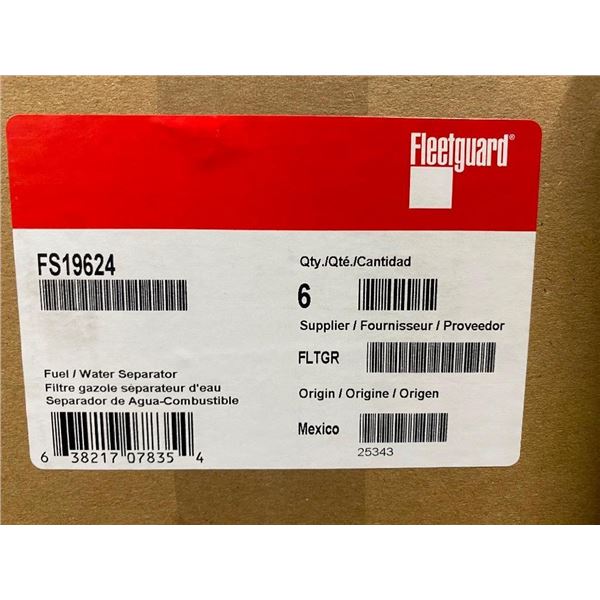 6 FLEETGUARD FUEL / WATER SEPARATOR FILTERS - PART NUMBER IN PICTURE