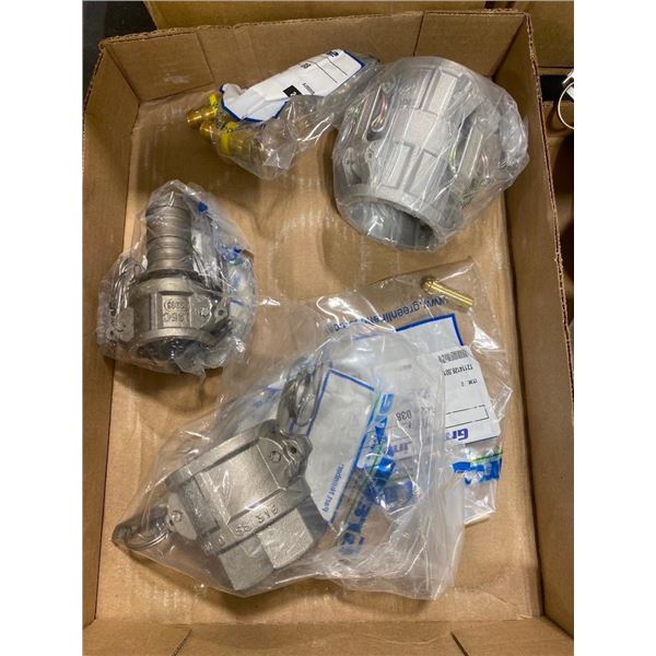 BOX OF ASSORTED GREEN-LINE COUPLINGS